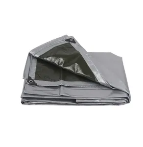 Chất lượng cao màu xanh lá cây màu 10x12 feet tarps nhiệm vụ nặng nề không thấm nước 180 GSM PE bạt Bìa