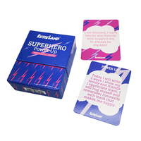 Jeu de cartes personnalisé imprimé en usine impression quotidienne de cartes d'affirmation significatives jeu de cartes bleues à puissance active de haute qualité