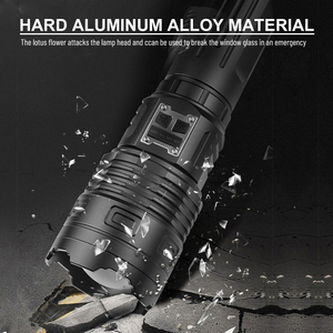 50W + COB Led zoom mạnh mẽ Torch ánh sáng hợp kim nhôm Zoomable ngoài trời công suất cao dài khoảng cách có thể sạc lại đèn pin - Product Image 5
