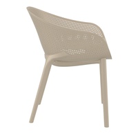 Chaise en plastique au design moderne, durable, en PP, vente en gros pour café, jardin, extérieur, restaurant, salle à manger, bureau, maison, chambre, hôtel