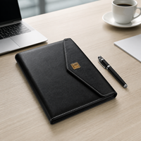 Ensemble de carnets professionnels OEM, fermeture élastique portable, ensemble de carnets en cuir PU, cadeau, usine fiable