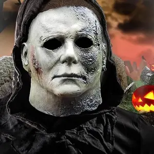 <span class=keywords><strong>Film</strong></span> Thème Masque Michael Myers Masque Plein Visage <span class=keywords><strong>Halloween</strong></span> Carnaval Latex Masque Casque Adulte Enfants Cosplay Party Costume Props - Product Image 2