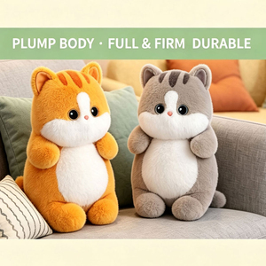 Peluche Bobova <span class=keywords><strong>Chat</strong></span> Dégradé Argenté 40cm Super Douce en Coton PP Brodé, Cadeau d'Anniversaire Unisexe Tous Âges - Product Image 3