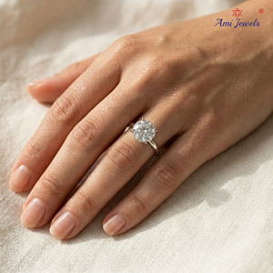 Bague de fiançailles et de mariage en platine fine avec diamant, certifiée IGI, luxe, simple, élégante, scintillante, pour usage quotidien, cadeau de bijoux - Product Image 4