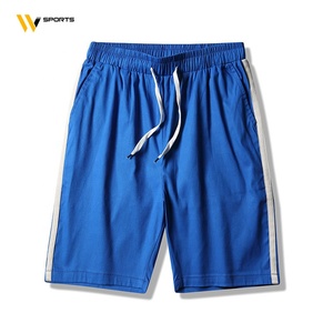 Holesale-pantalones cortos de entrenamiento con logo personalizado para hombre, shorts de cintura media con cordón para hombre - Product Image 1