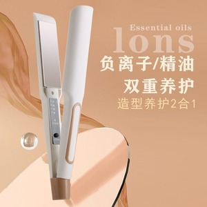 Mini lisseur et fer à boucler à ions négatifs, plaque en céramique pour cheveux secs et humides, utilisation en dortoir - Product Image 2