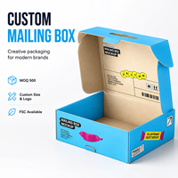 Boîte d'expédition portable en carton ondulé personnalisée avec poignée découpée, impression couleur intégrale et approvisionnement en gros pour l'expédition e-commerce