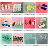 Machine d'emballage cosmétique liquide automatique d'ampoule de bouteille en plastique de PVC PE PET