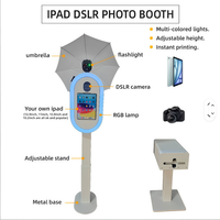 Nouvelle cabine photo portable pour iPad 2026 avec anneau lumineux, cabine photo professionnelle pour mariages et événements festifs, emballage en flight case