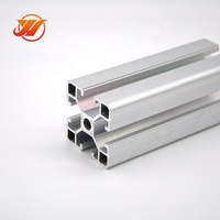 Profilés en aluminium de qualité industrielle 40x40 à prix d'usine pour assemblage DIY, découpe CNC, pliage, anodisation argentée/peinture en poudre