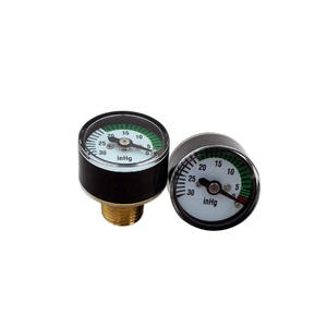 Manômetros de Pressão Negativa <span class=keywords><strong>Mini</strong></span> Medidor <span class=keywords><strong>25mm</strong></span> -30inHg Manômetro De Pressão A Vácuo e Shell De Plástico Preto - Product Image 2