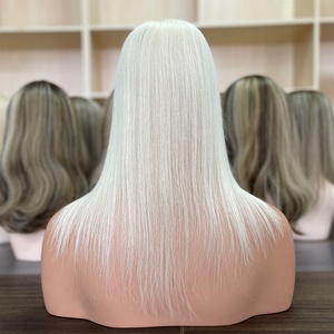 Base en soie 5*5 # Topper de <span class=keywords><strong>cheveux</strong></span> Remy <span class=keywords><strong>blond</strong></span> <span class=keywords><strong>clair</strong></span> 60 pour femmes, pièce de <span class=keywords><strong>cheveux</strong></span> européenne douce et lisse pour femmes blanches - Product Image 6