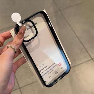 Coque pour iPhone 16 Pro Max, coque de téléphone transparente en acrylique de couleur bonbon, deux en un, protection intégrale anti-chute - Product Image 3