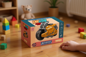 Motocicletta a frizione Manli Inertia, scala 1:16, veicolo giocattolo in plastica per bambini dai 2 ai 4 anni, modello unisex 544P - Product Image 2