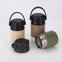 Termo de acero inoxidable para alimentos, fiambrera con aislamiento al vacío, contenedor para alimentos calientes o fríos