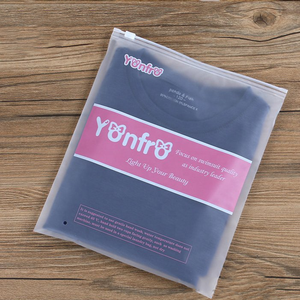 Custom Transparent Frosted Packaging Clear Plastic Bag Poly Frost Bags For Clothing