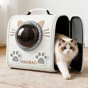 Cat Bag Space Capsule <b>Backpack</b> <b>Large</b> Capacity Pet <b>Backpack</b> Portable Outdoor Cat And Dog Stress Resistant Cat Cage - Product Image 2
