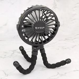 Ventilador para cochecito de bebé, ventiladores pequeños plegables USB recargables, miniventilador silencioso para mesa, enfriador para exteriores - Product Image 6