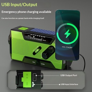 <span class=keywords><strong>Radio</strong></span> de Emergencia Multifuncional con Manivela, Carga Solar, Alerta Meteorológica, SOS, Salida de <span class=keywords><strong>5</strong></span>-10W - Product Image 4