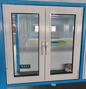 Precio de fábrica, proyecto NFRC, ventana abatible de impacto insonorizada, rotura de puente térmico, ventanas de aluminio para el hogar a prueba de viento de doble acristalamiento - Product Image 1