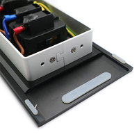 Jiaxin Enchufe de Mesa Deslizante Multifunción Universal para Cocina con 3 Tomas de CA y Cable de 1.8m Sin Conexión a Tierra