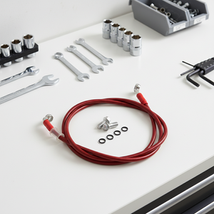 Manguera de Freno Hidráulico Delantera QDGY de Acero Inoxidable de 1/8" Estándar SAE J1401 para Motocicleta, ATV, Quad, Go Kart - Product Image 1