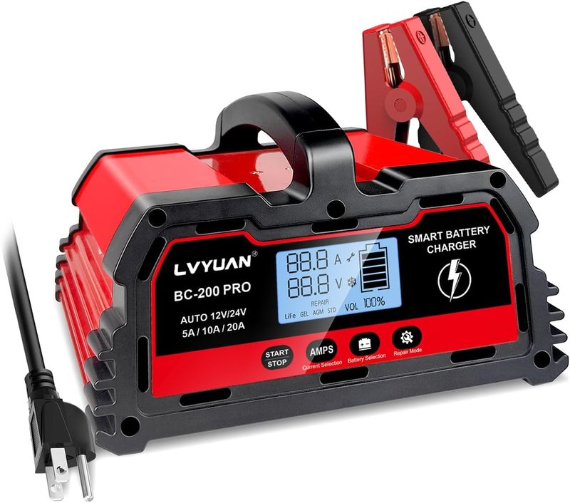 12V 20A Car Battery Charger 24Volt10A