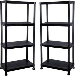 <strong>Plastic</strong> Storage Shelves Free Standing <strong>Shed</strong> <strong>Shelving</strong> Racking Unit Heavy Duty Racking for Garage &amp; Storage - Product Image 1