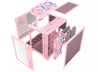 Boîtier d'ordinateur design populaire, tour et boîtier ATX pour ordinateur pc de jeu RGB Fans