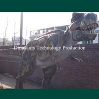 Modèle de dinosaure T-Rex géant animatronique pour extérieur, idéal pour la décoration des parcs et prairies