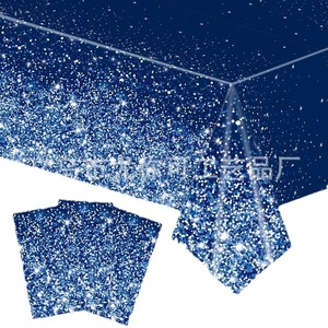 Three Gradient Sequined <b>Tablecloths</b> Printed Reusable For Party <b>Wedding</b> Birthday Dining Decorations - Product Image 5