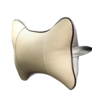 Coussin d'appui-tête de voiture en cuir PU, support lombaire pour siège de voiture, beige, noir, gris, marron, utilisation quatre saisons - Product Image 3