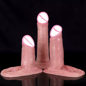 Realistische Penis scheide 3 verschiedene Größen Männliche Wolf Hosenträger für Männer mit Kondom weiches flüssiges Silikon Sexspielzeug für Erwachsene für Männer - Product Image 6