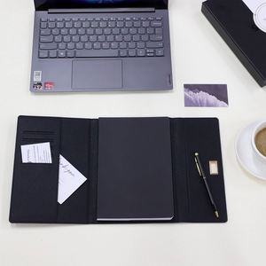 Tri-Fold Notebook Set Custom Logo PU Leather Journal Notebook <b>Office</b> Business <b>Gift</b> Stationery - Product Image 4