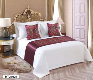 SANHOO Oferta en Hoteles: Camino de Cama de Lujo Personalizado, Cubrecamas Elegantes, Camino de Cama con Almohadas, Juego de Cama, Camino de Cama <span class=keywords><strong>para</strong></span> Hotel - Product Image 1