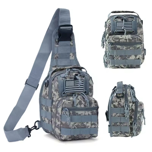 Molle Tactical Sling Chest <b>Bag</b> CP Waterproof Oxford Crossbody <b>Pouch</b> <b>for</b> <b>Men</b> Outdoor Camping Hiking - Product Image 2