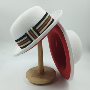 Cappelli Fedora Bicolore <span class=keywords><strong>di</strong></span> Alta Qualità per Uomo, Nuovi Modelli Autunno-Inverno, per Feste ed Eventi Eleganti - Product Image 3