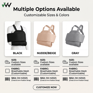 Attelle d'épaule médicale en mousse et spandex sur mesure pour immobilisation, réglable, pour blessure de la coiffe des rotateurs, bras <span class=keywords><strong>cassé</strong></span>, soulagement de la douleur - Product Image 5