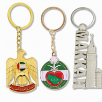 Llavero de Metal Esmaltado Personalizado ODM OEM, Souvenir de Oriente Medio, Arabia Saudita, Emiratos Árabes Unidos, Kuwait, Llavero con Mapa y Bandera del País, Regalo Turístico