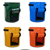 Pot de culture de pommes de terre durable de 7 gallons en tissu PE, pot de jardinage avec trappe d'accès et poignées, sac de culture de légumes