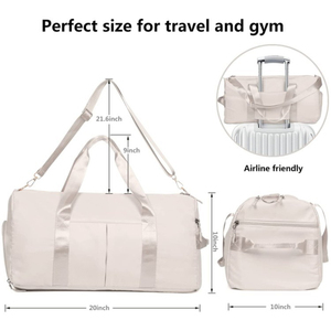 Bolsa de gimnasio portátil grande para deportes al aire libre, impermeable, almacenamiento de fin de semana, equipaje de viaje ligero con características duraderas - Product Image 5