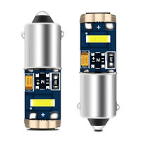 Forte CANBUS A MENÉ LA Lumière De Dôme de Toit Ampoules BA9S BAX9S BAY9S H6W Blanc Couleur CSP Puces 6000K 12V