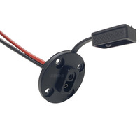 Kabel SAE 12V-24V 18AWG Konektor SAE 2 Pin ke Port SAE Sidewall Kabel Harness Panel Mount SAE Kabel Sambung Cepat