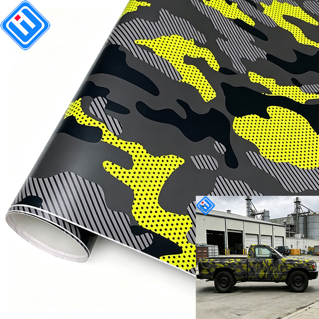 CHJ-14 Digital Camouflage Car Wrap Vinyl | Self-Adhesive Waterproof Camo Film for SUV, Truck & Motorcycle