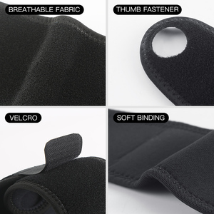 Attelle de <span class=keywords><strong>poignet</strong></span> sportive réglable avec support pour le <span class=keywords><strong>pouce</strong></span>, <span class=keywords><strong>bandage</strong></span> de compression pour le cyclisme, le fitness, le basketball - Polyester Coton Soulagement de la douleur - Product Image 2