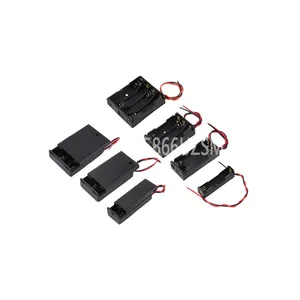 5PCS AA AAA Battery Box Case Holder With Wire Leads Side By Side Battery Box Connecting Solder For 1-4pcs Batteries 1x 2x 3x 4x