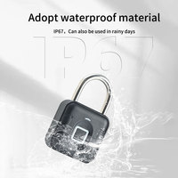Tuya Locks Usine de cadenas à empreintes digitales intelligent Serrure à bagages étanche IP67 de haute qualité