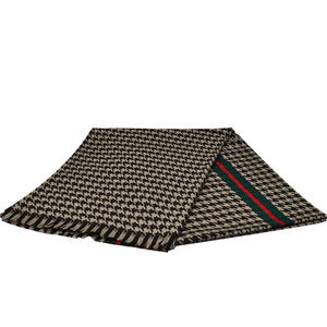 BLUE PHOENIX femmes doux mode cils gland hiver châle 100% acrylique <span class=keywords><strong>pied</strong></span> <span class=keywords><strong>de</strong></span> <span class=keywords><strong>poule</strong></span> chien dent rayures Pashmina écharpe en vrac - Product Image 2