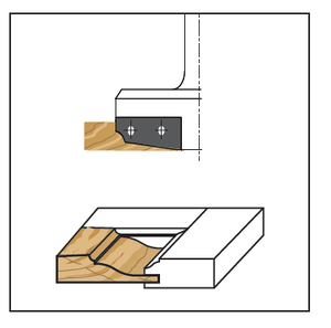 Ground Shank Square <b>Trimming</b> <b>Router</b> <b>Bit</b> Supplied Upon Request HW CNC Multiprofile Panel Raiser <b>Router</b> <b>Bit</b> Used On CNC - Product Image 3