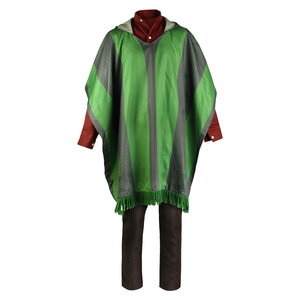 Costume de cosplay Bruno, ensemble complet, cape verte, pantalon, costume de performance d'Halloween, taille adulte - Product Image 5